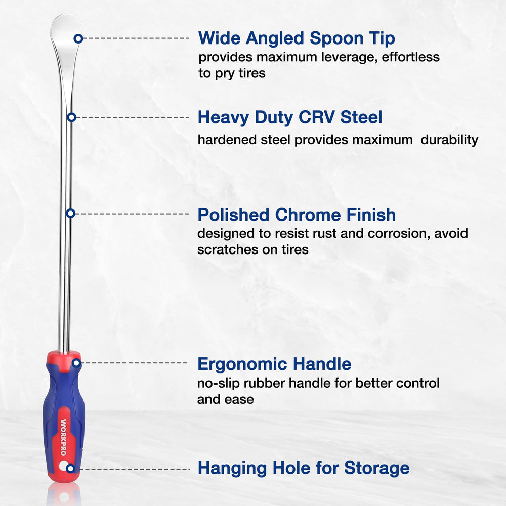 WORKPRO three rim protectors displayed to prevent scratches and safeguard wheels
