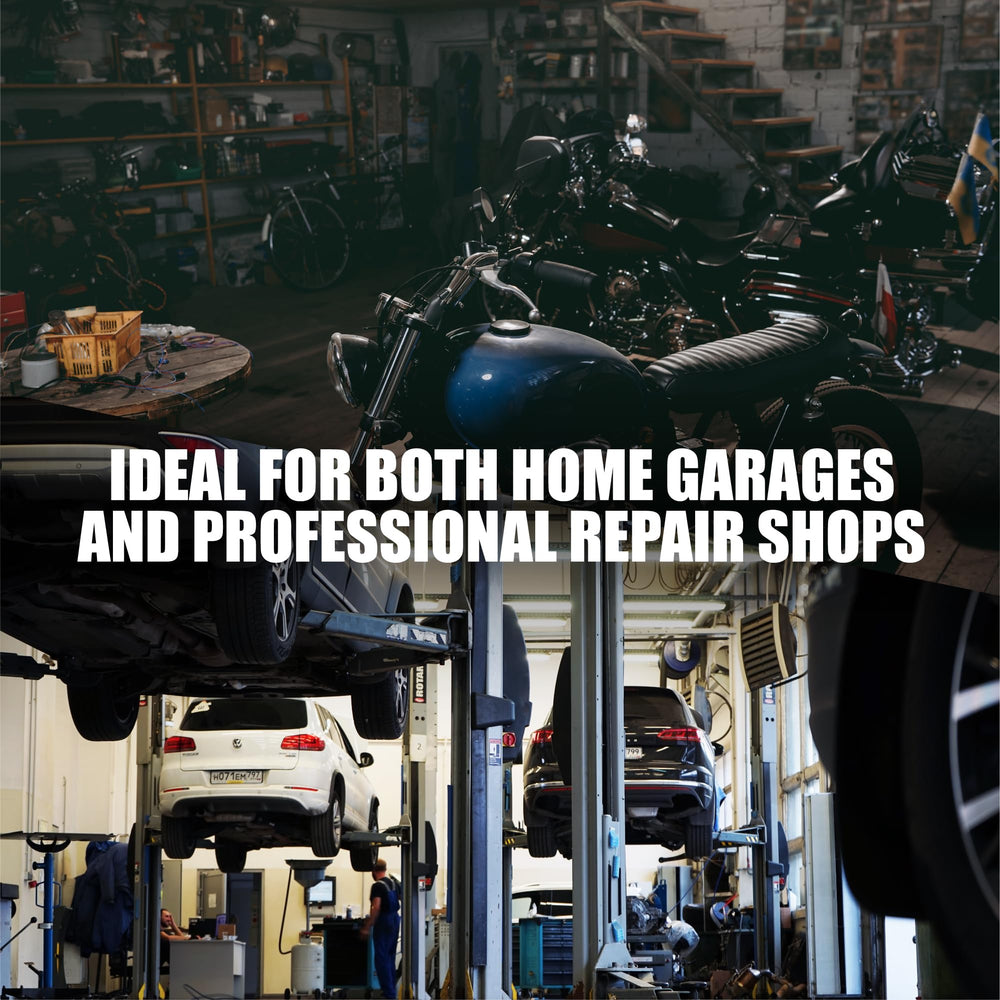 WORKPRO tools in garage lifestyle scene aiding DIY oil change workflow