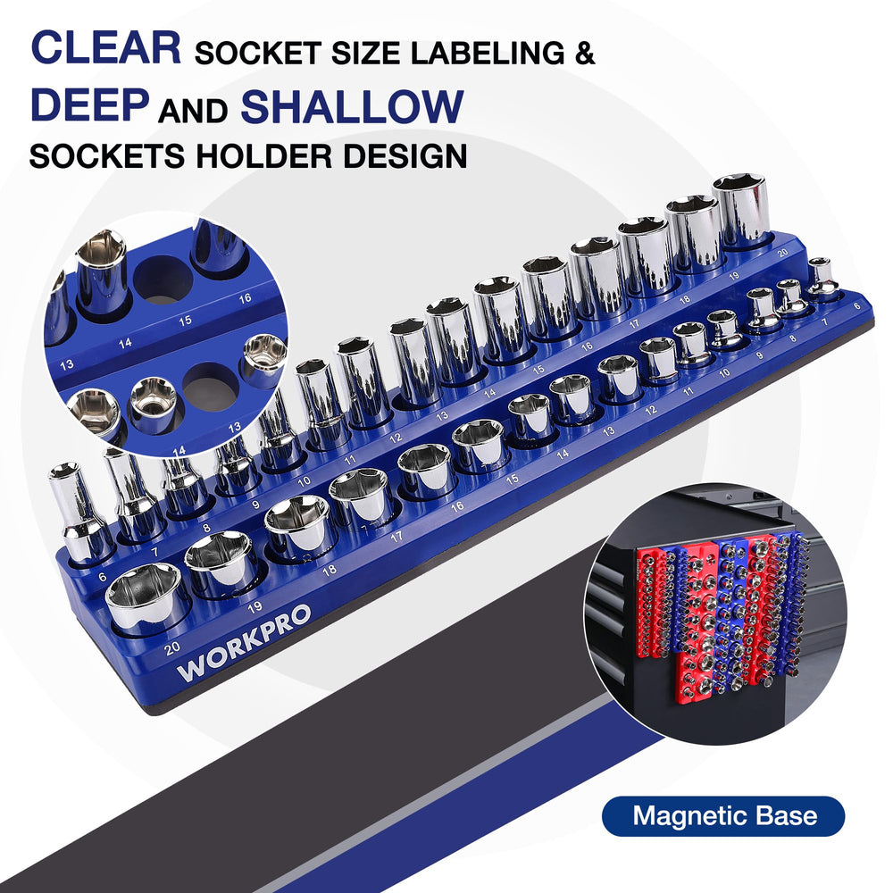 WORKPRO trays neatly arranged in a drawer saving workspace and time