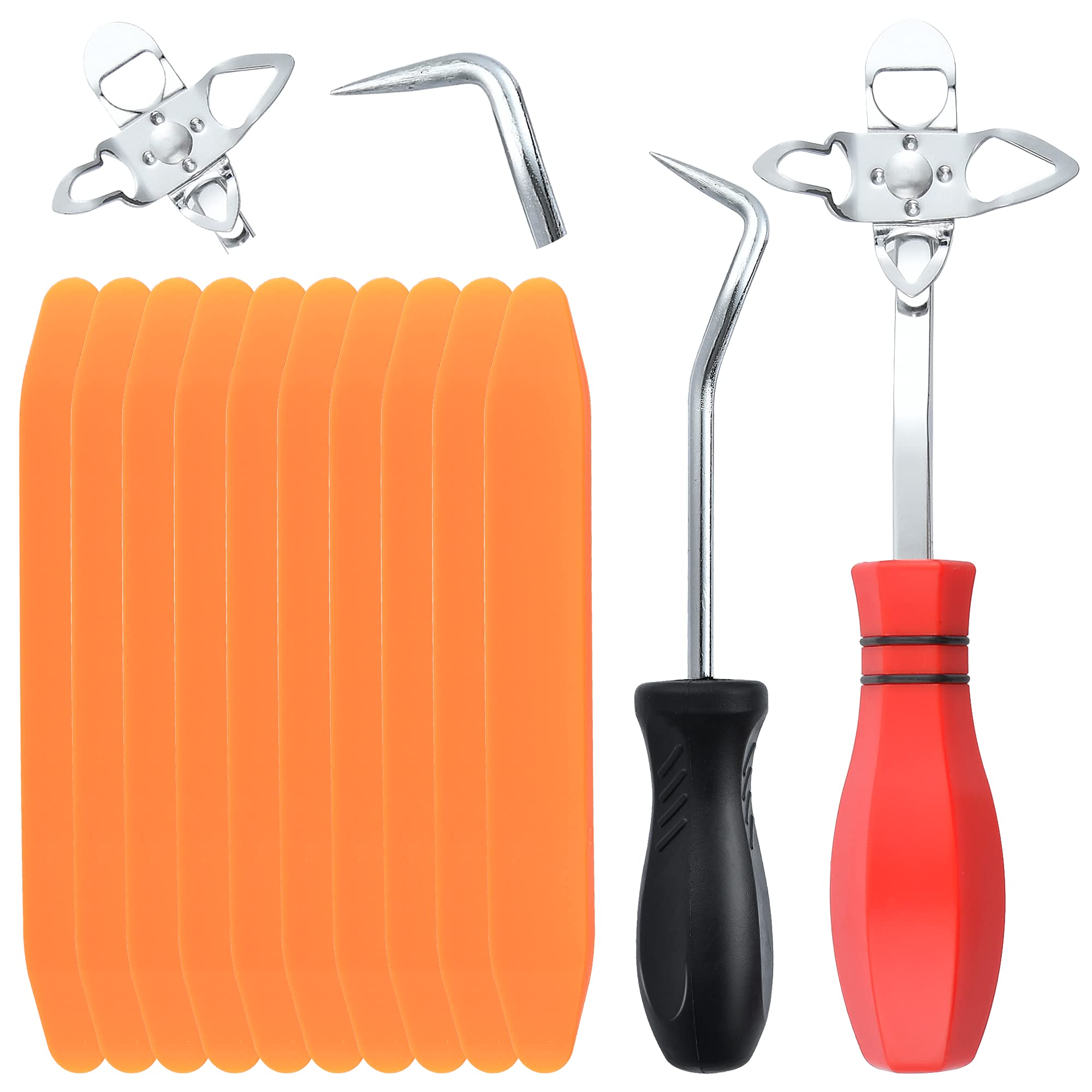 Worldity front packaging showing the full 12-piece windshield tool kit for easy selection