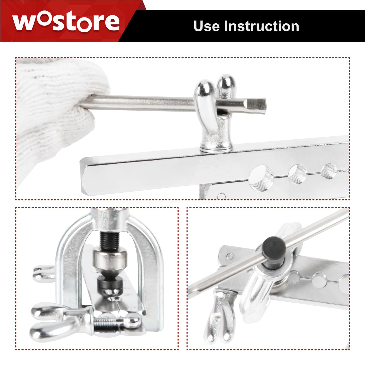 Wostore durable carrying case closed for safe storage and workshop transport