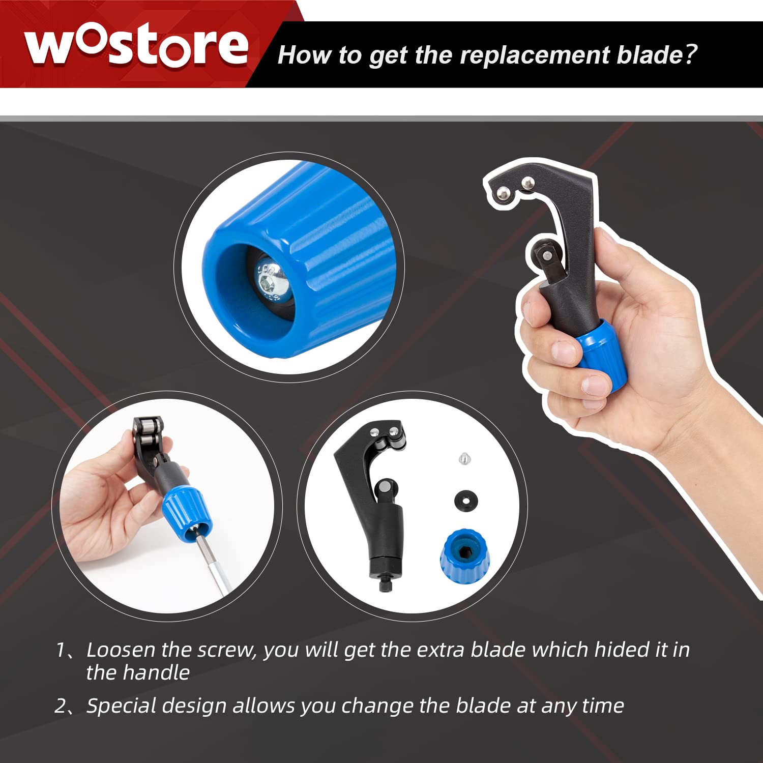 Wostore open storage case with tools in place for secure transport and protected parts
