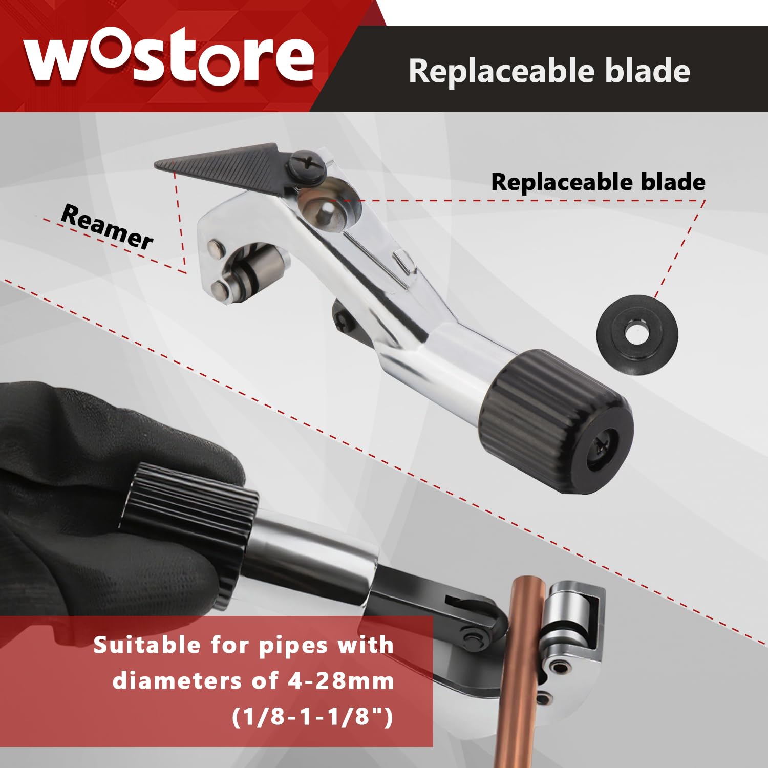 Wostore blow-molded case closed for jobsite protection and easy transport