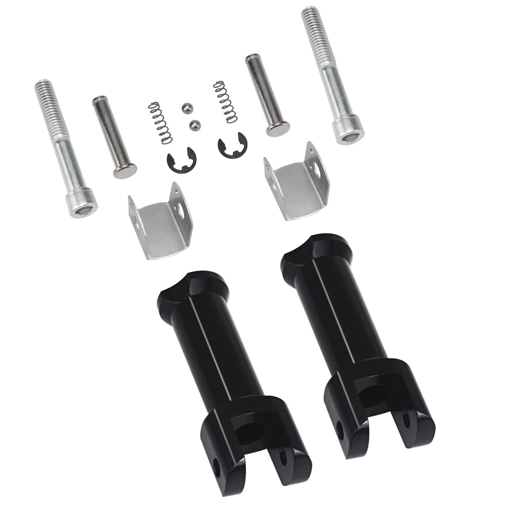 WOWTK front view footpeg supports showing shape and fit benefit easy replacement