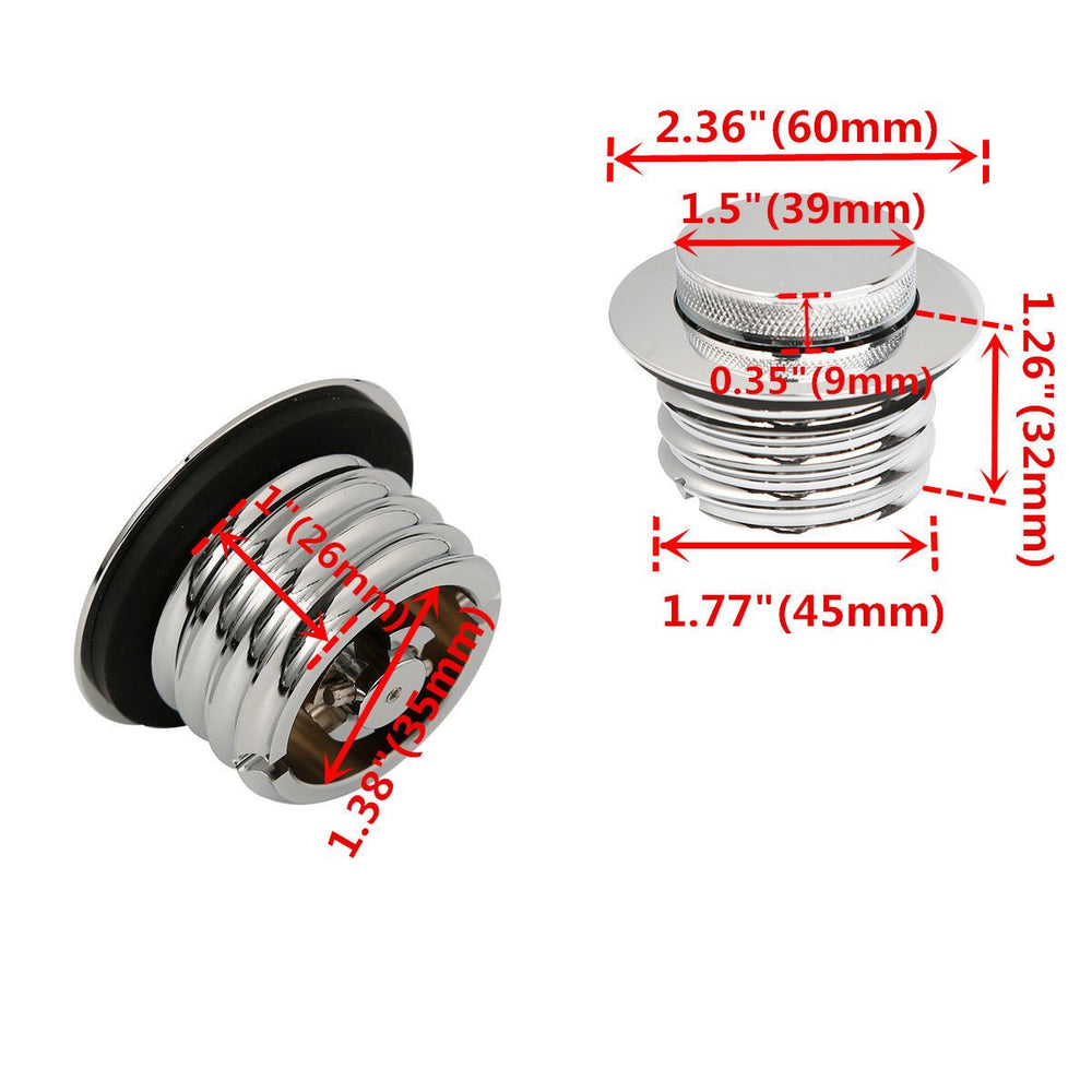 WOWTK pop-up gas cap open demonstrating convenient refill access and modern look