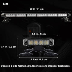 WOWTOU magnetic base underside showing heavy-duty magnets that secure at highway speeds