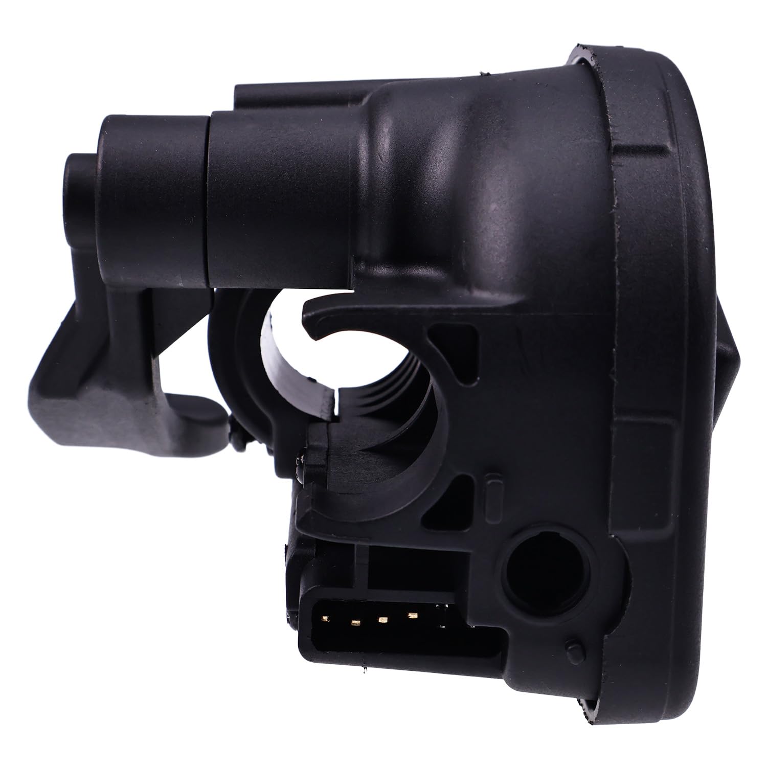 WQSING thumb throttle mounted on Polaris handlebar demonstrating restored control