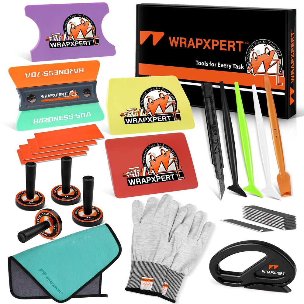 WRAPXPERT full 21-in-1 kit laid out for quick selection and efficiency