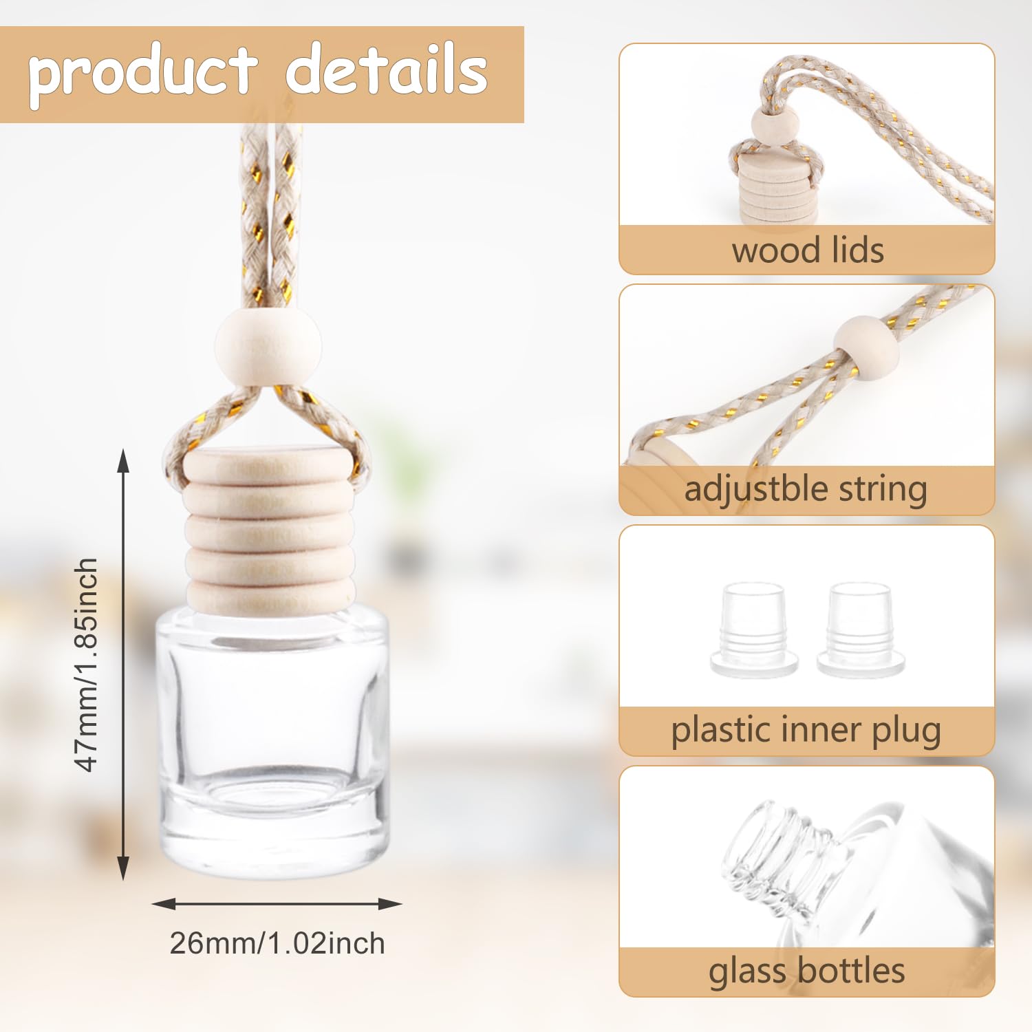 Wresty wooden cap closeup highlighting porous texture for steady fragrance release