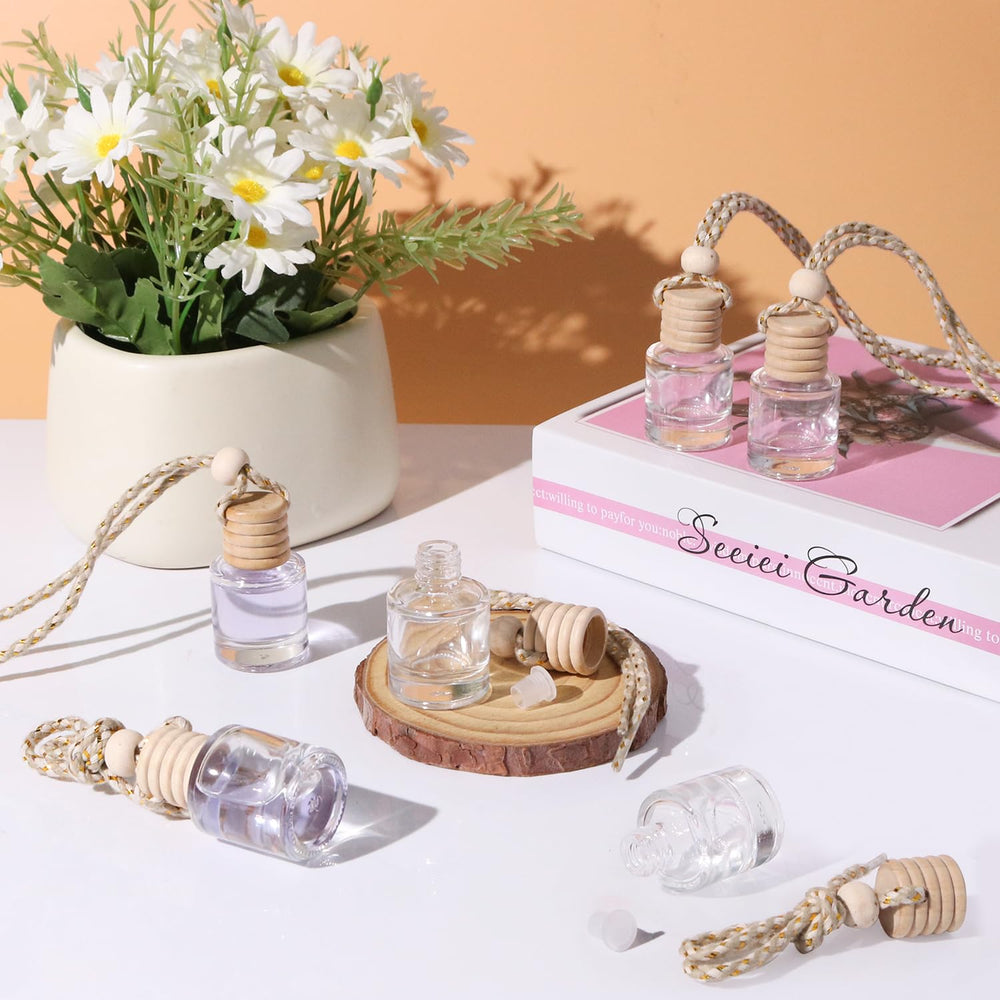 Wresty bottles arranged on vanity suggesting decorative aroma use at home