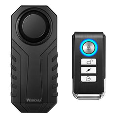 wsdcam front view showing compact alarm and mounting, protects bike effectively