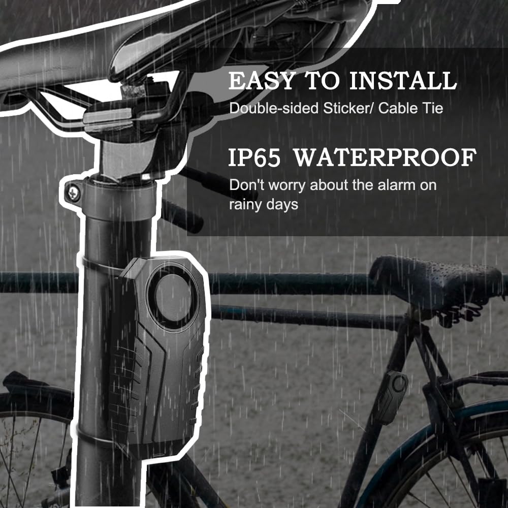 wsdcam mounted on motorcycle handlebar, secures vehicle against tampering