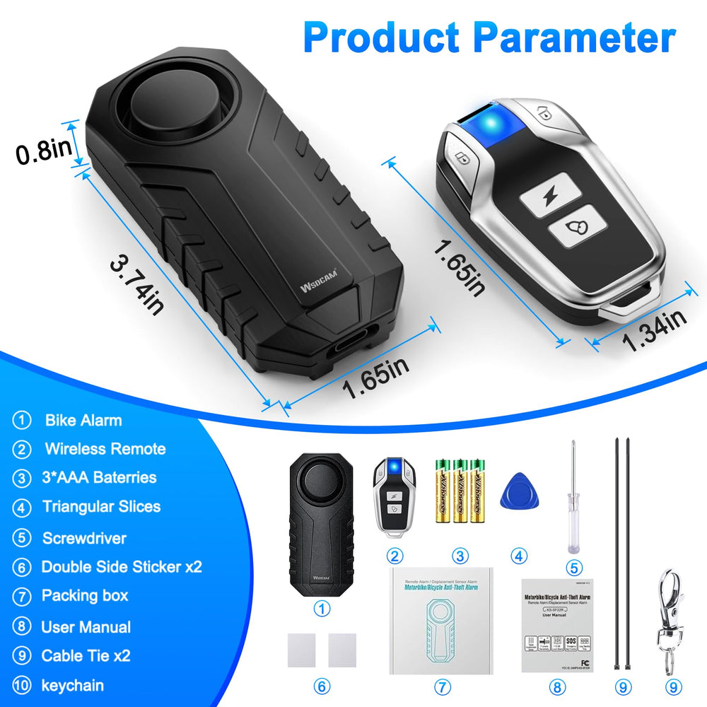 wsdcam size comparison next to keys showing compact form and discreet installation