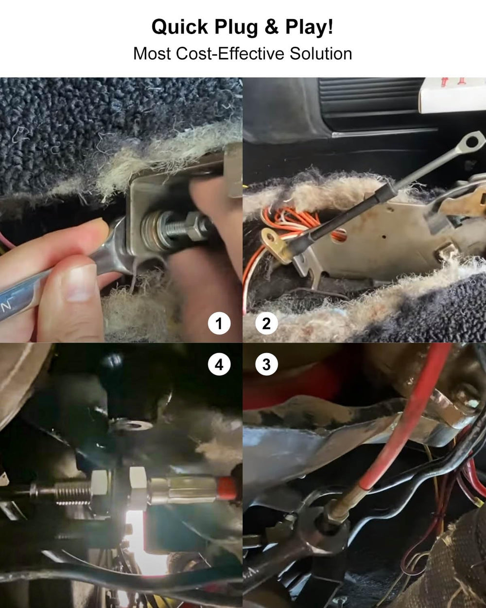 WUMZIJ cable being installed in a garage showing quick professional fitment