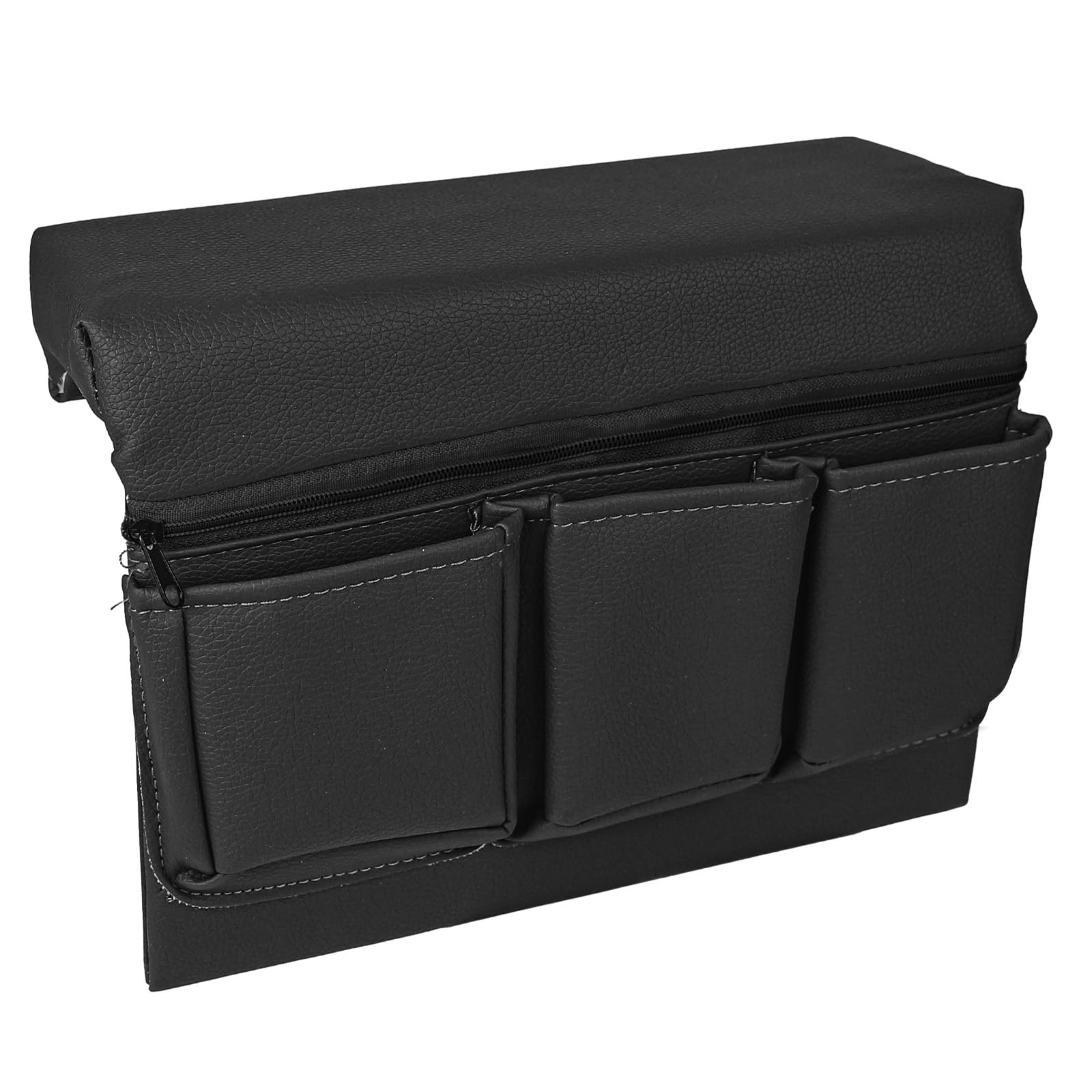 wuyaoyao front view leather armrest storage showing sleek profile and tidy look