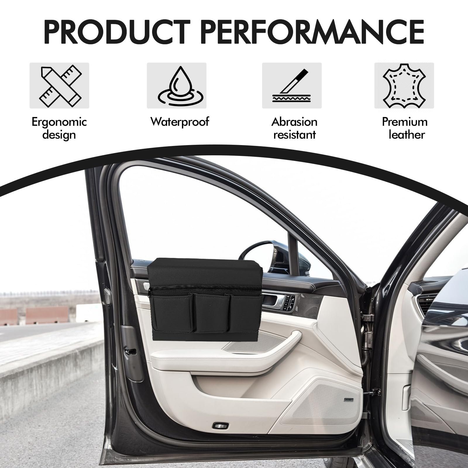 wuyaoyao installed in car door gap showing secure fit and unobstructed window