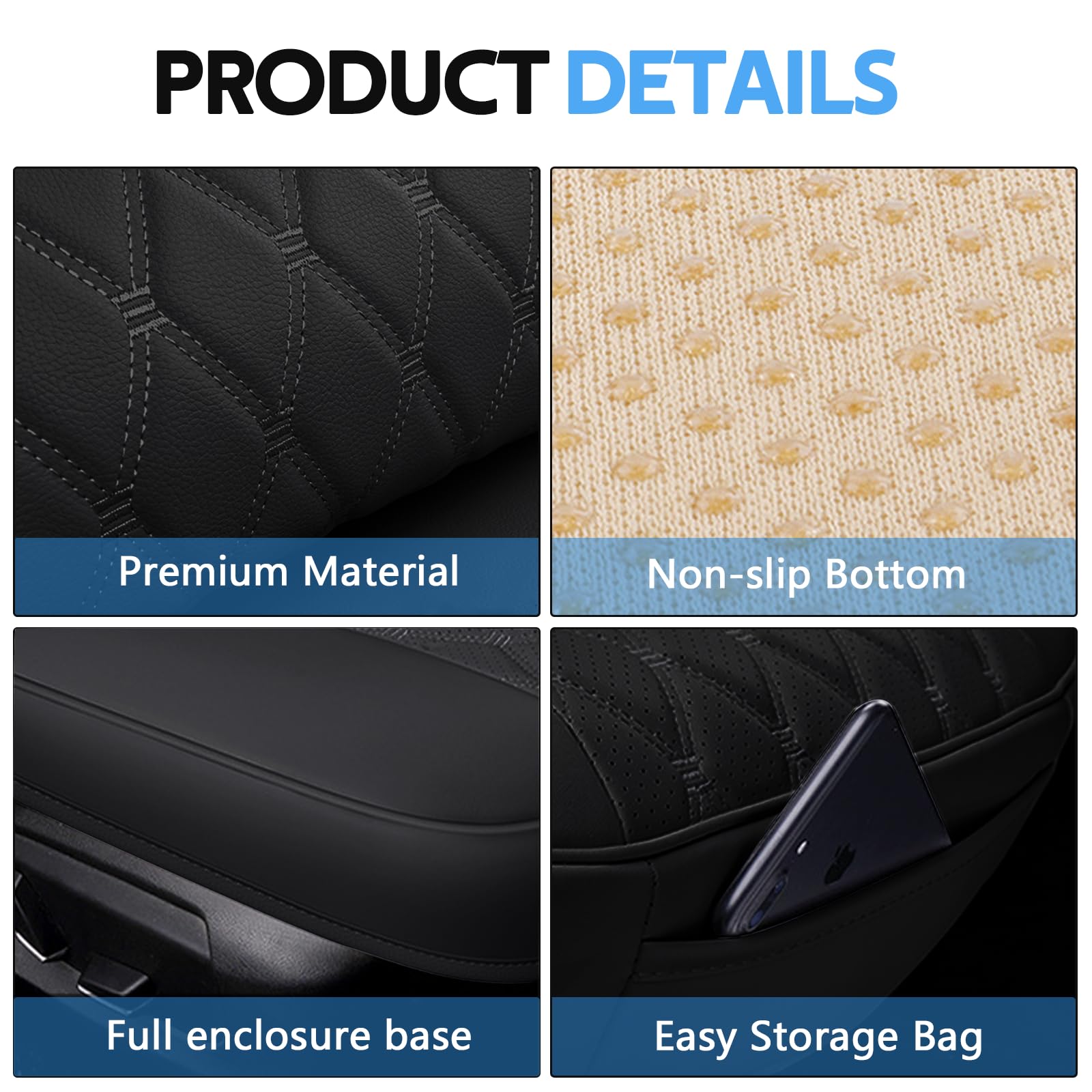wuyaoyao seat cover pocket and storage holding phone and keys for convenience