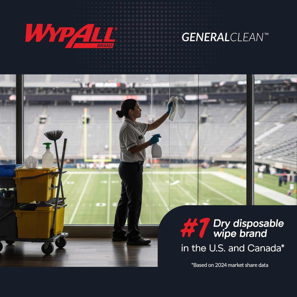 Wypall X60 in an auto workshop setting, brand reliability for professional cleaning