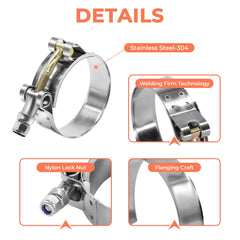 WYSIWYKA clamp fitted on turbo intake showing secure, leak-resistant hold
