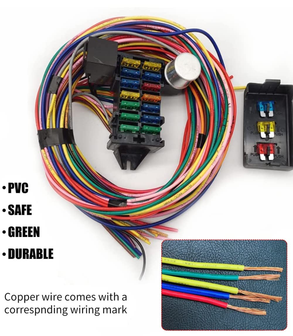 WZruibo spread of color-coded wires illustrating simple color identification and splicing