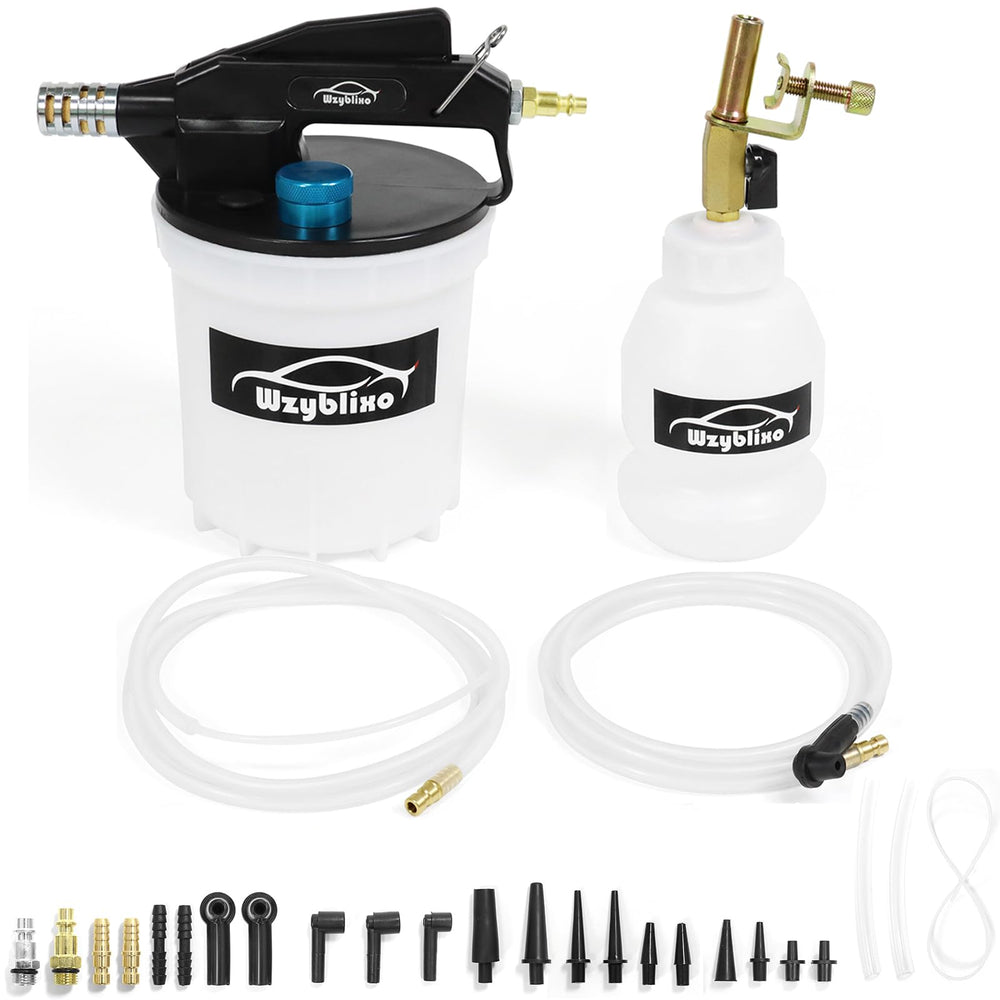 Wzyblixo front view of 2L vacuum brake bleeder showing compact design and easy operation