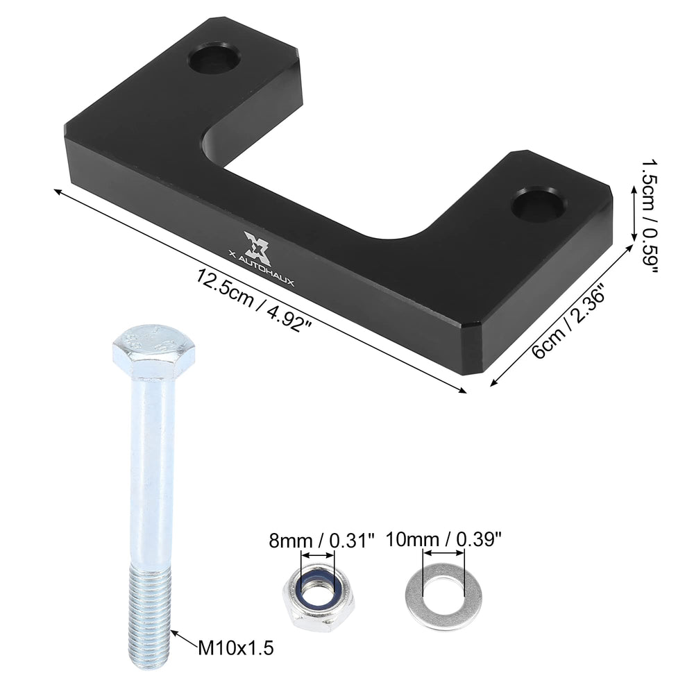 X AUTOHAUX height comparison showing one-inch lift difference and improved tire room