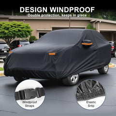 X AUTOHAUX 210D-PU Oxford fabric texture resists water and debris