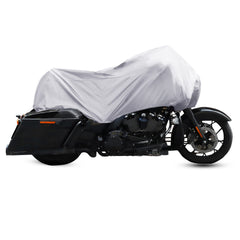 X AUTOHAUX front view on bike showing coverage and quick protection