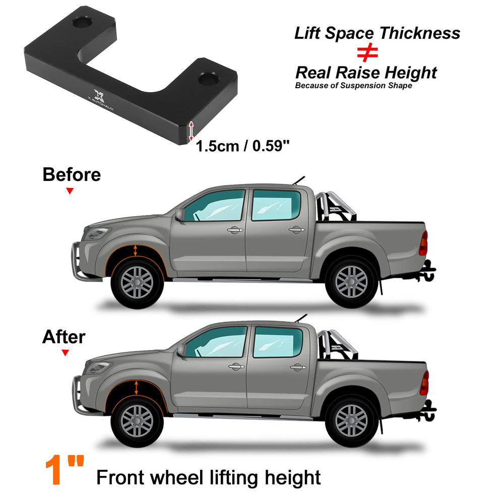 X AUTOHAUX included hardware laid out for clear inventory and easy installation guidance