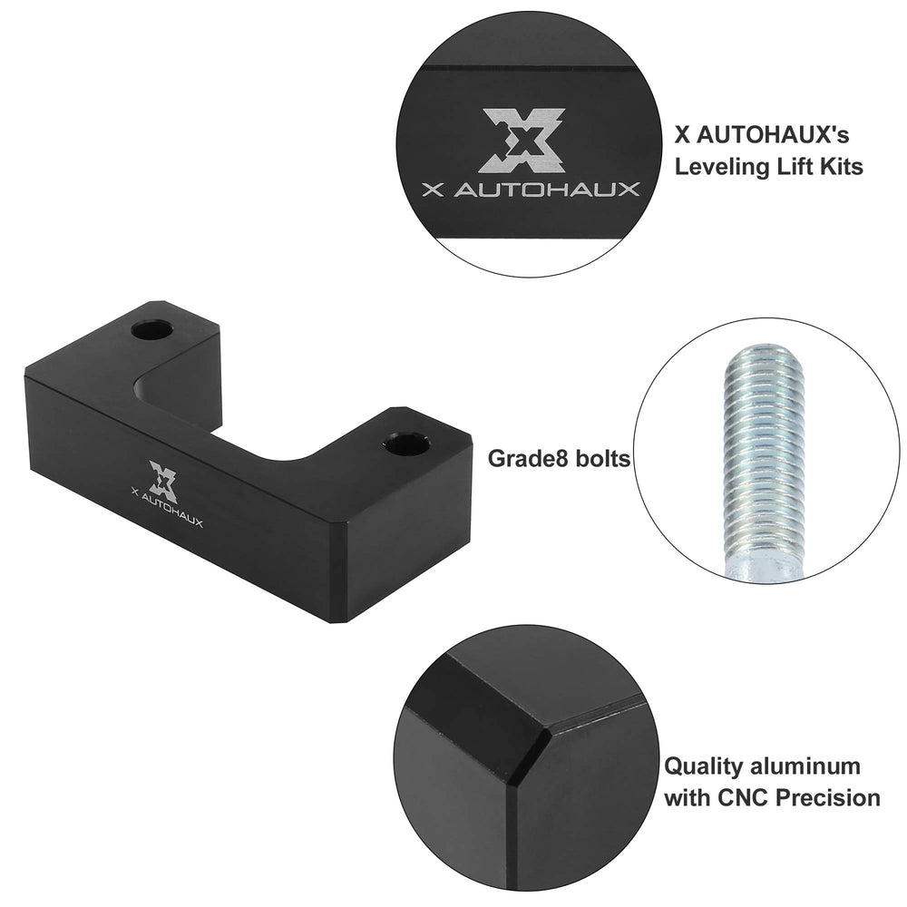 X AUTOHAUX spacer side profile showing solid billet construction benefit