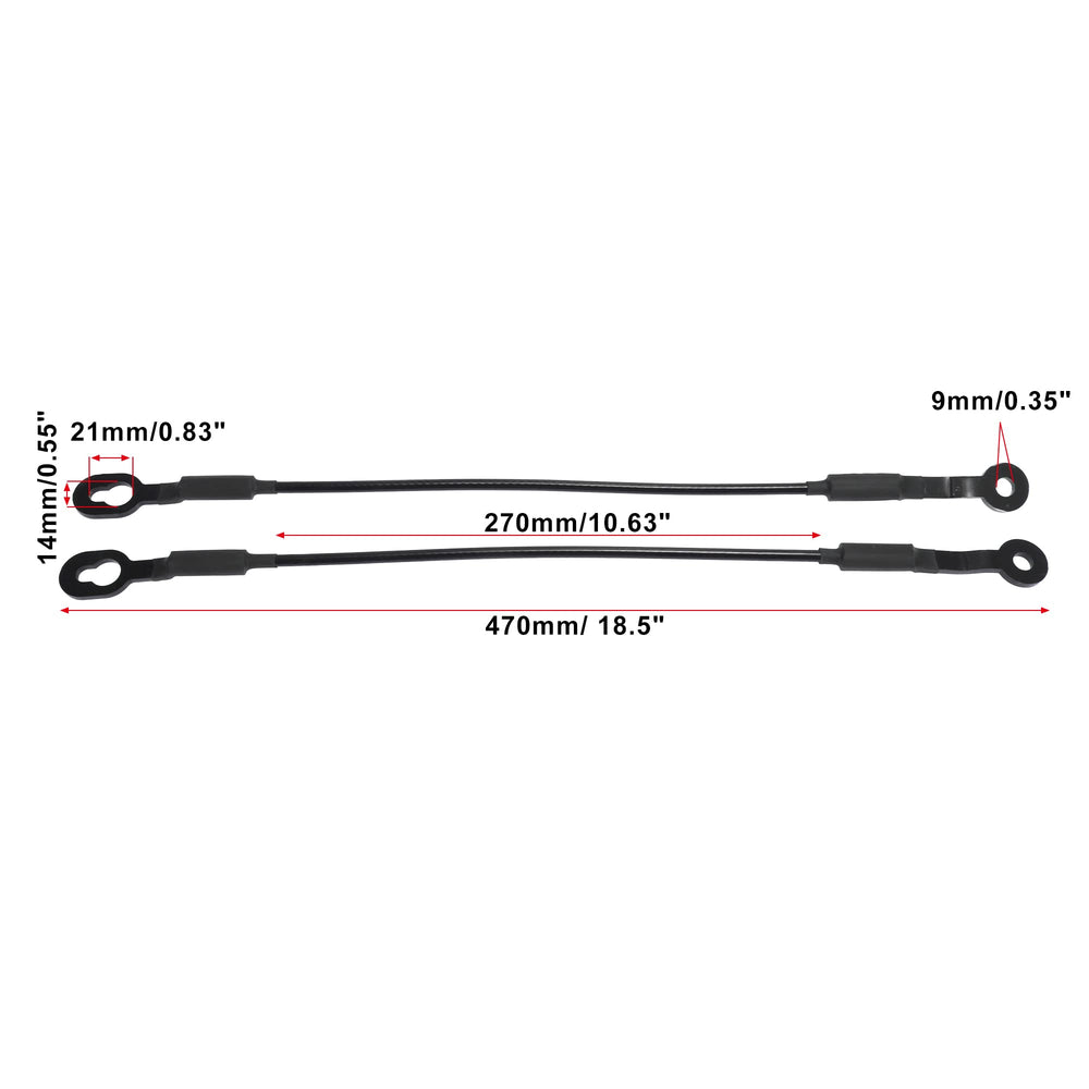 X AUTOHAUX left-side installed tailgate cable restoring steady opening