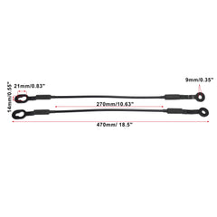 X AUTOHAUX left-side installed tailgate cable restoring steady opening