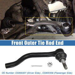 X AUTOHAUX threaded shank detail highlighting threads for secure steering rack attachment