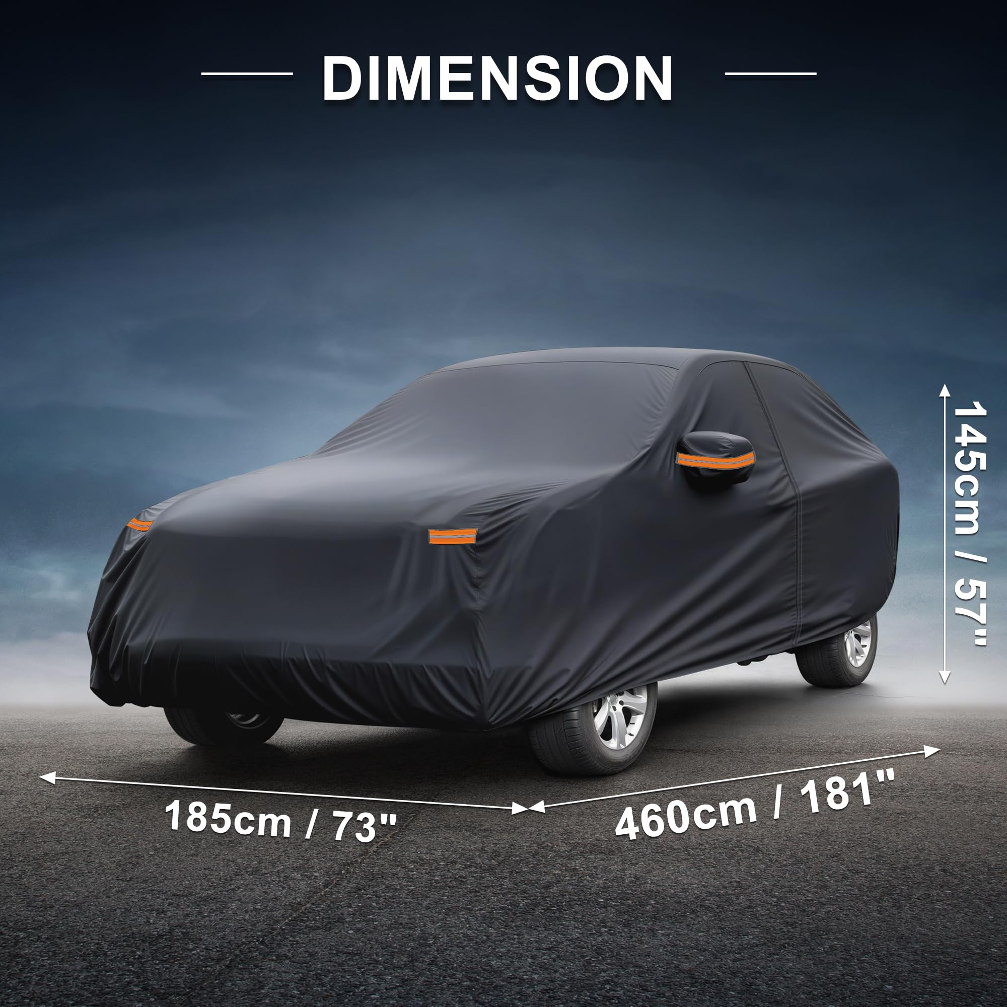 X AUTOHAUX covered CX-5 in snow illustrates winter protection
