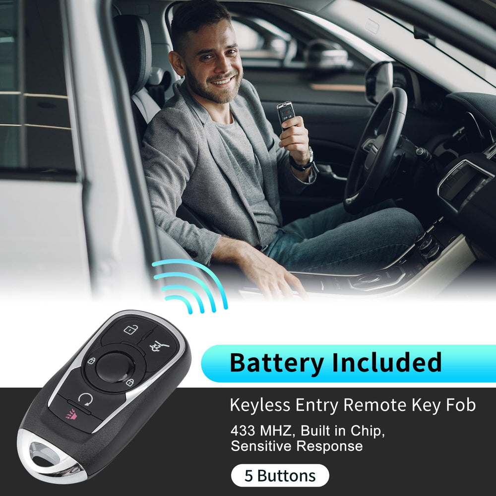 X AUTOHAUX back showing FCC ID HYQ4ES and part number for easy verification