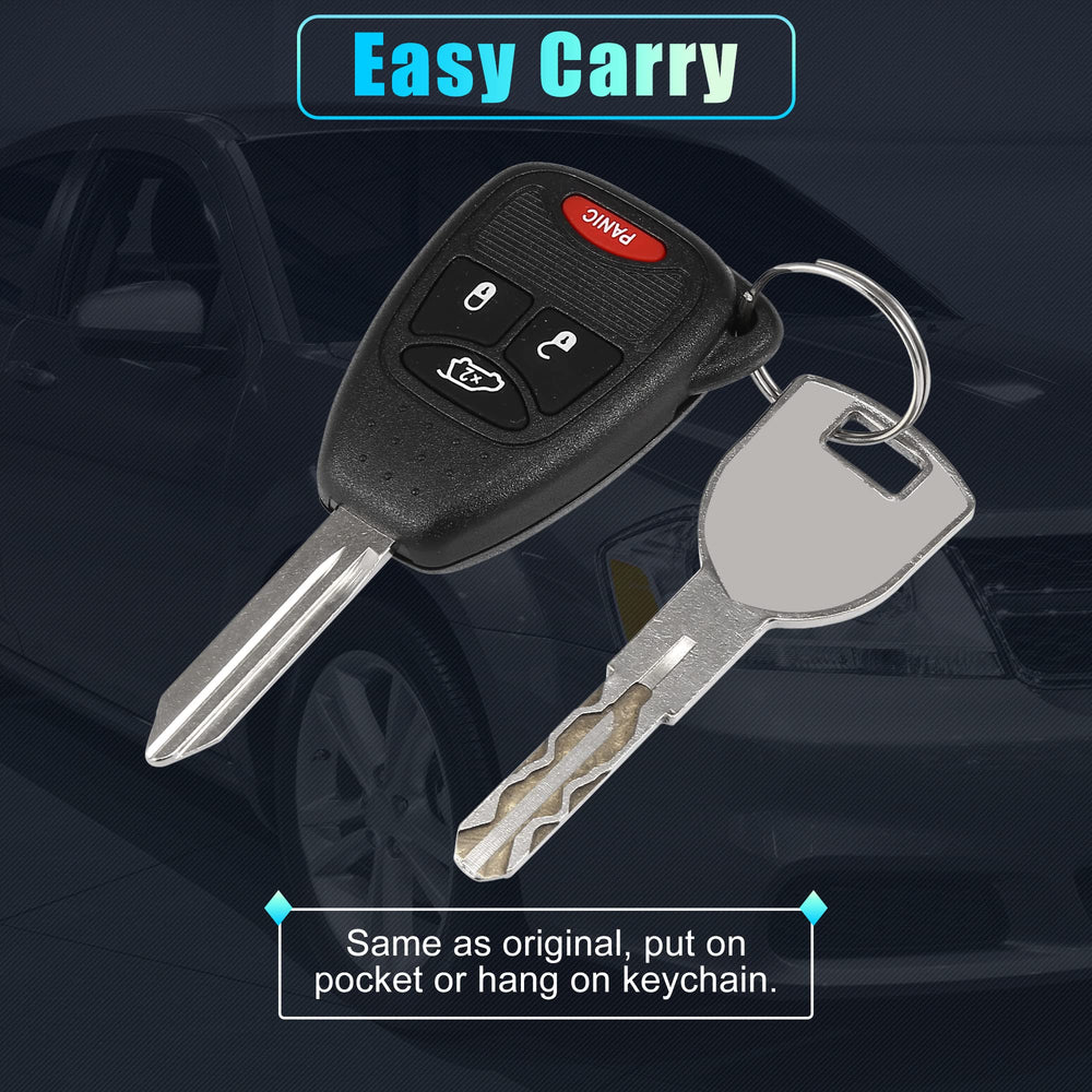 X AUTOHAUX package contents showing two remotes and ready-to-program setup benefit
