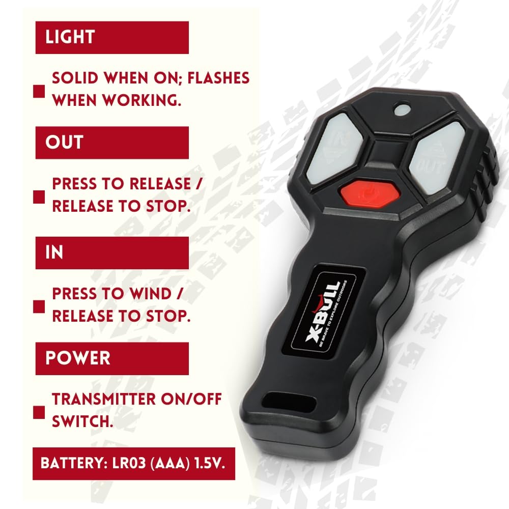 X-BULL handlebar rocker switch installed showing convenient on-board control
