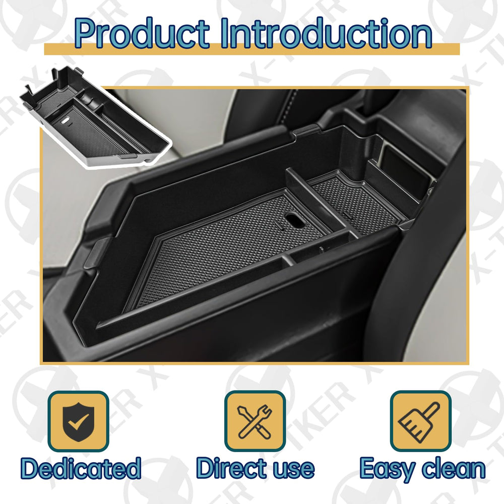 X-TKER tray in use with phone charging cable routed through back hole conveniently