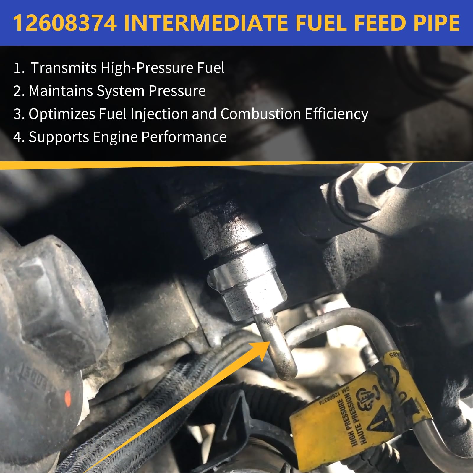 X4XZ installed under hood showing correct pump-to-rail placement benefit