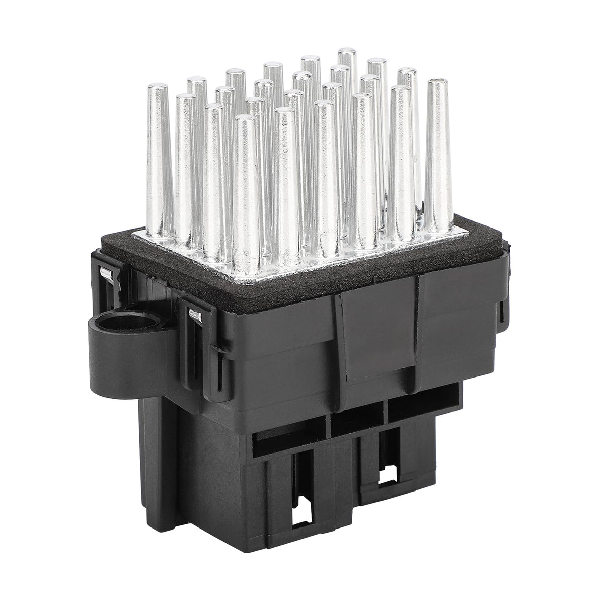 X4XZ front view of blower resistor module showing fit and mounting points for correct replacement
