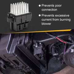 X4XZ installed in vehicle blower housing demonstrating restored multi-speed fan operation
