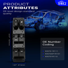 X4XZ button surface texture close shot, improved tactile feel for safer use