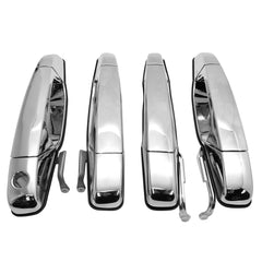 X4XZ chrome door handles front view showing polished finish and OE look