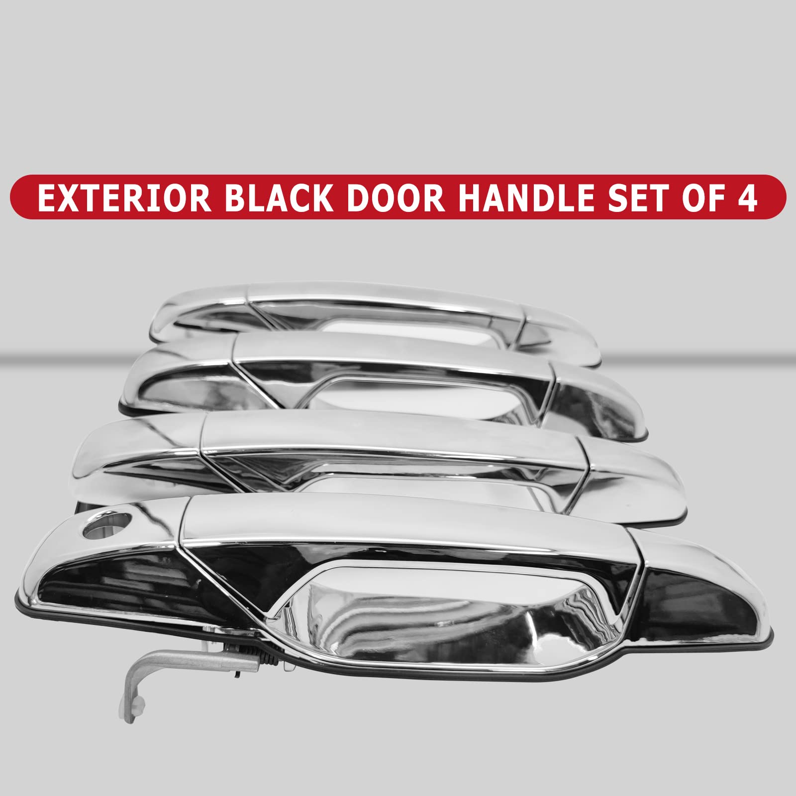 X4XZ chrome handle next to ruler showing accurate OEM scale and sizing