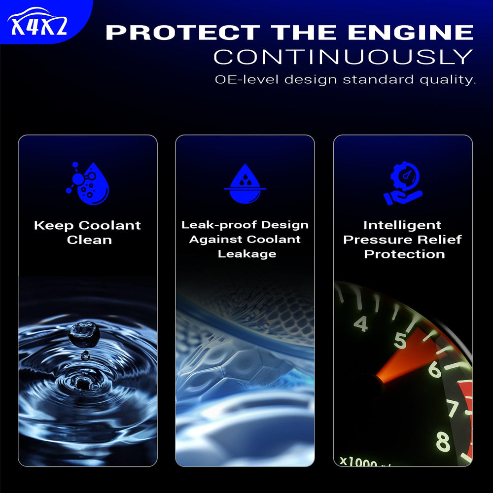 X4XZ hose connection ports visible for proper coolant hose alignment