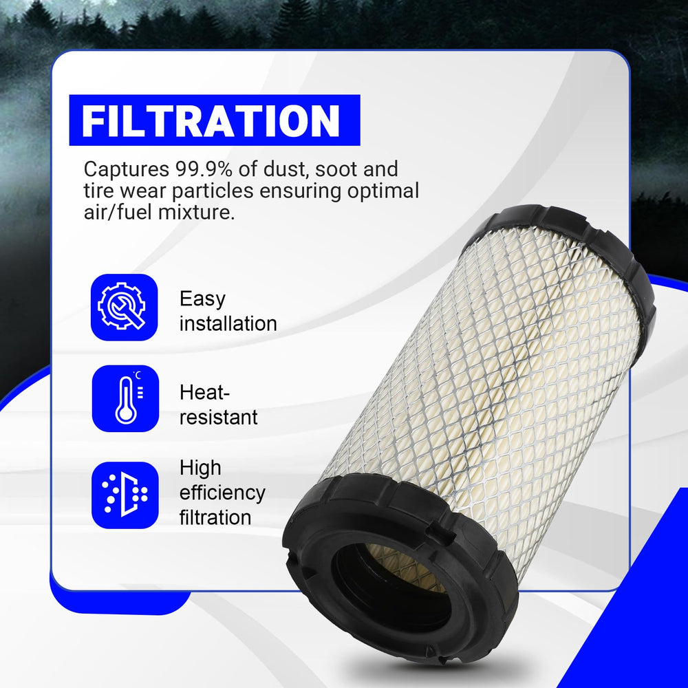 X4XZ filter installed in an engine housing demonstrating straightforward swap and proper seal