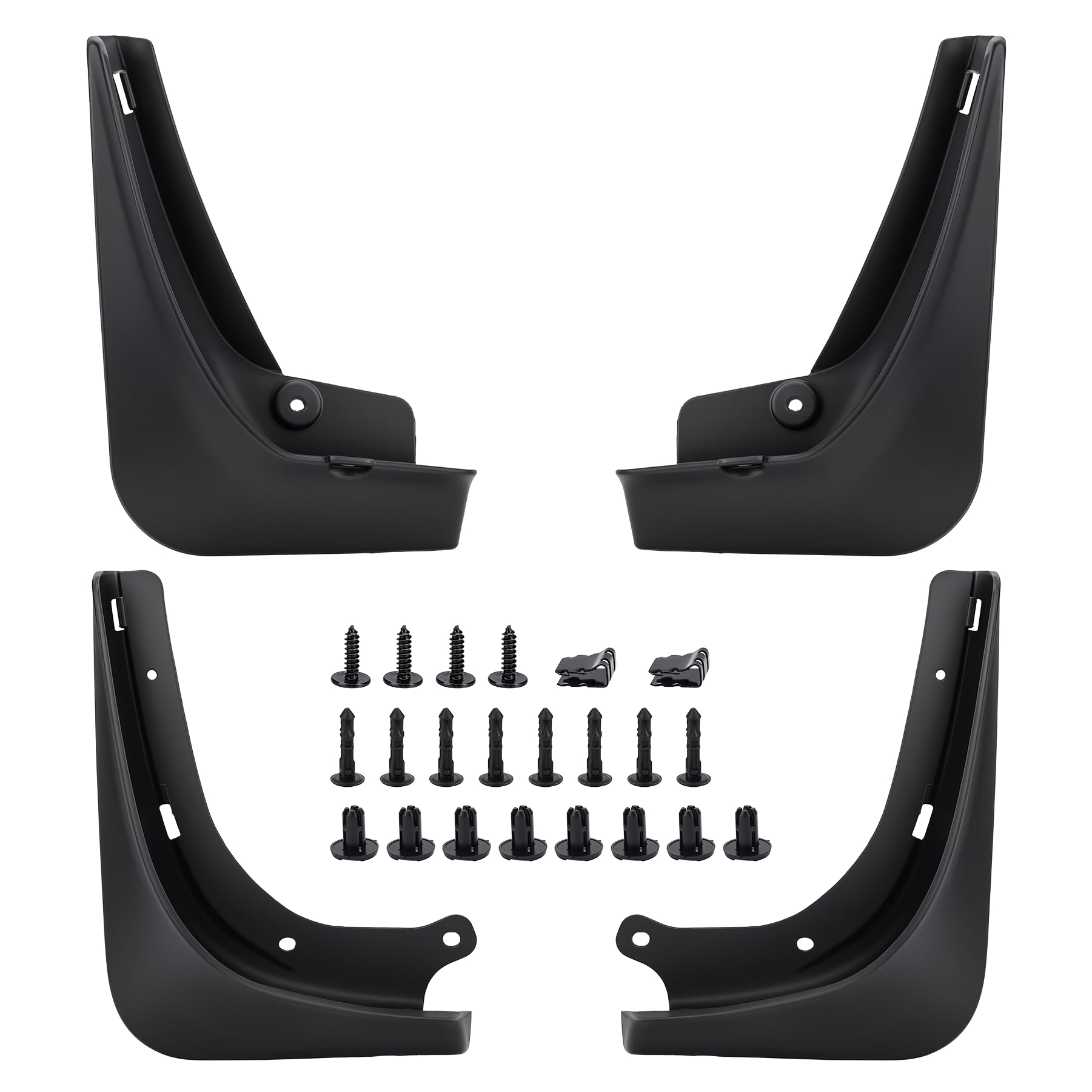 X4XZ front mud flap packaging showing kit contents and easy install benefit