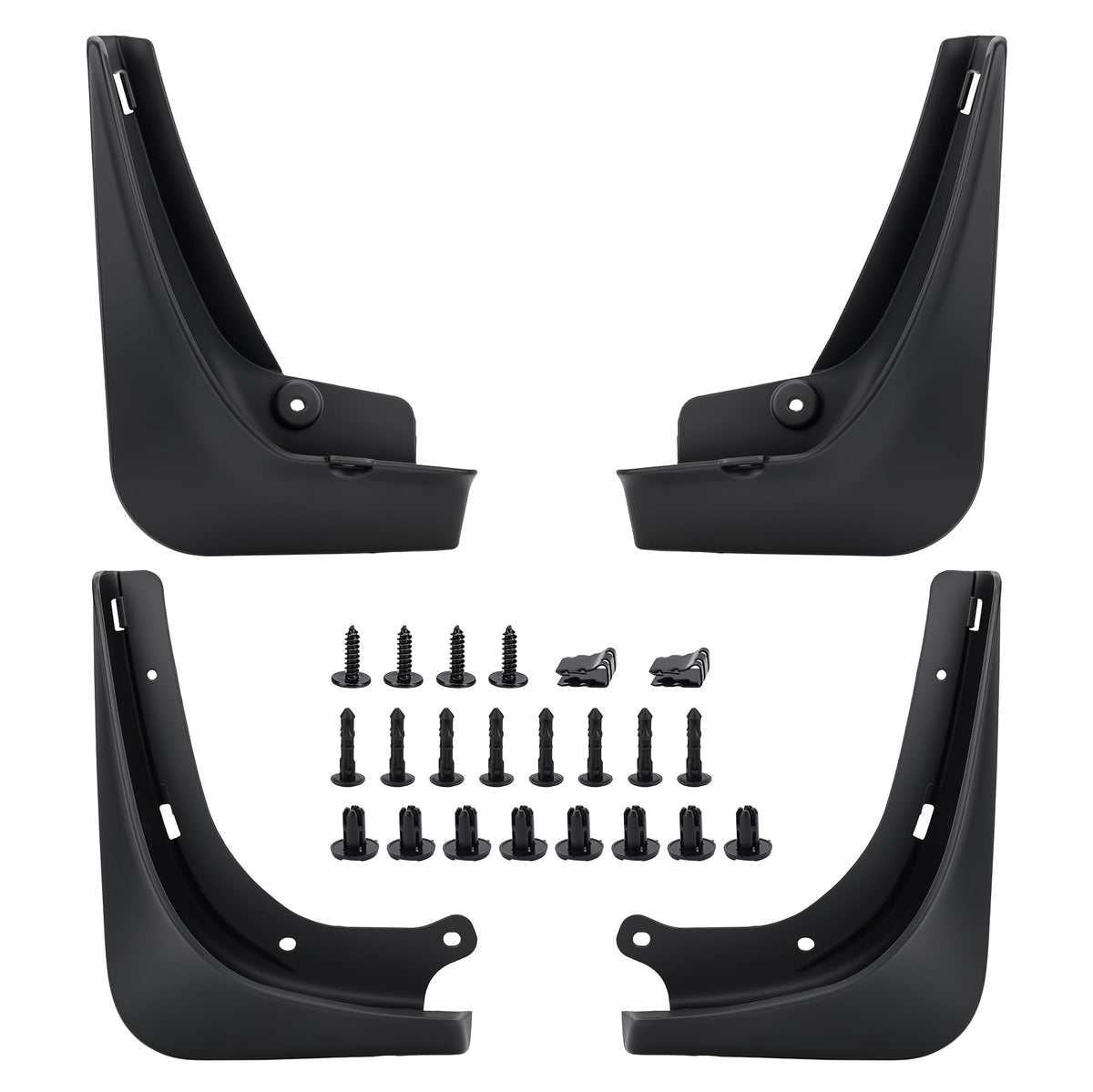 X4XZ front mud flap packaging showing kit contents and easy install benefit