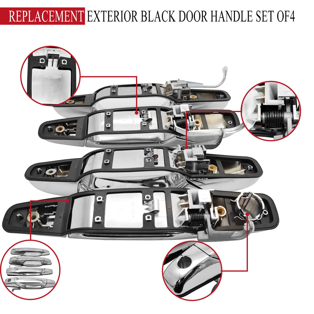 X4XZ four-piece handle package displayed to show included left and right handles