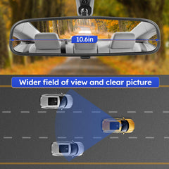 X4XZ installed in car interior demonstrating broader rear sightline for safer driving